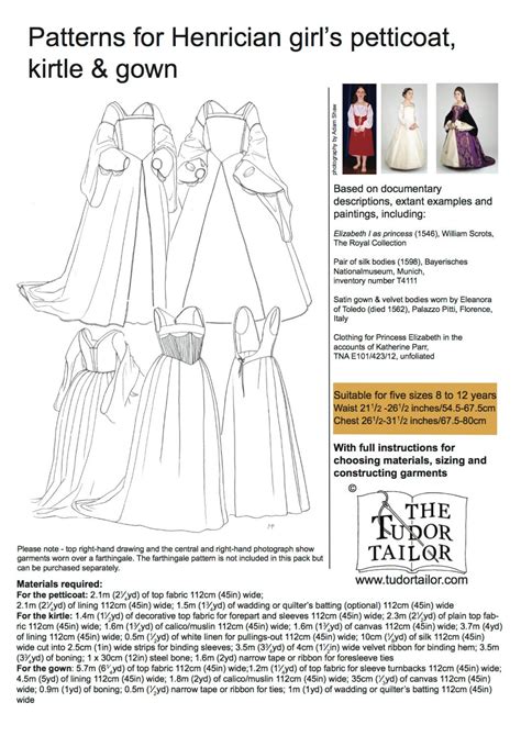 tudor tailor patterns|the tudor tailor pdf.